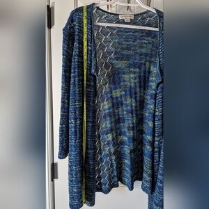 Open Knit Lightweight Open Front Cardigan Size XL